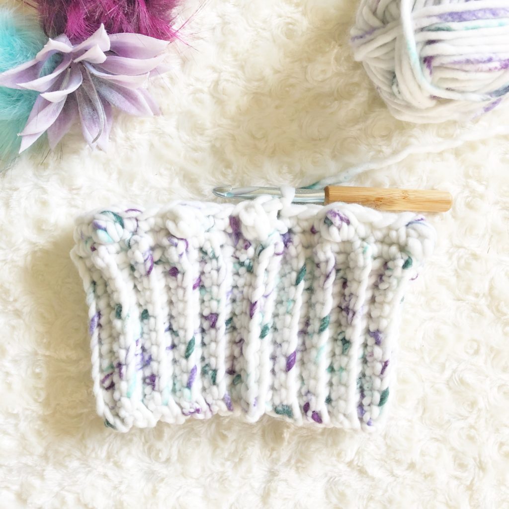Progress photo of The Heather Beanie pattern, a free crochet pattern by Sarah | The Plush Pineapple