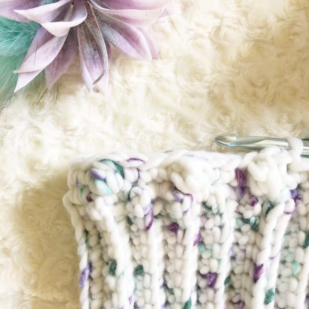 Progress photo of The Heather Beanie pattern, a free crochet pattern by Sarah | The Plush Pineapple